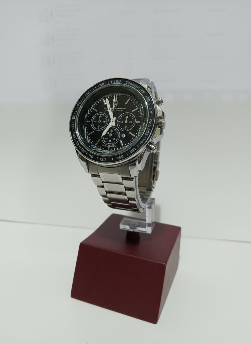 Black Chrome MOVT Watch